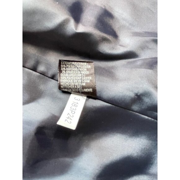 Tahari Classic Career Black Blazer Jacket Petite SZ 0P Single Gold Button #0609 - Picture 8 of 15